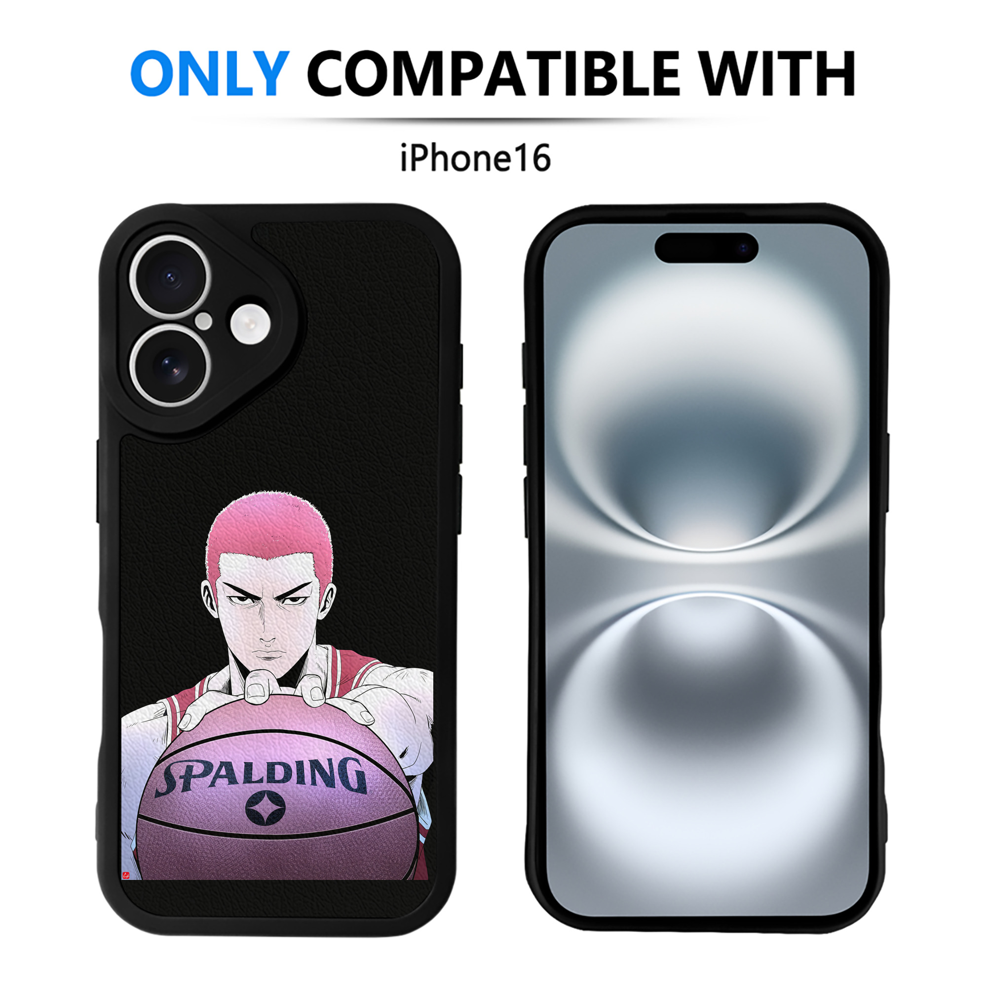 （画像用） SLAM DUNK／スラムダンク 【iPhone 16シリーズ対応】シリコンスマホケース（レザー調） 材質：シリコン